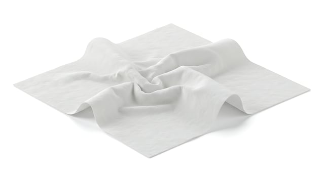 White Fabric Texture Crumpled Soft Material Background Clean Simple Elegant Design Textile Surface photo