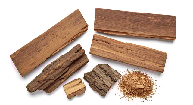 Natural Brown Wood Pieces Bark Texture Background Set tree grain plant wooden rustic design timber photo