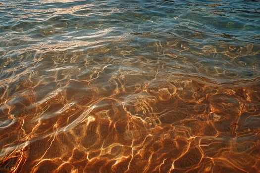 Rippled, sun-drenched water photo