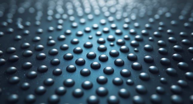 A close up of a shiny surface with many small balls photo