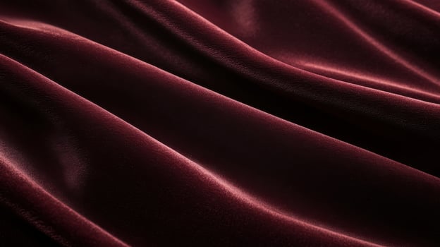 Elegant smooth velvet fabric with rich burgundy color and luxurious texture photo