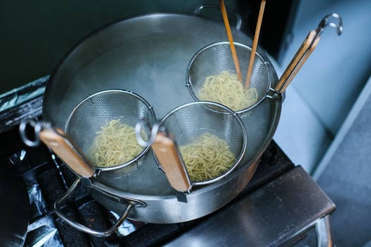 Boiling Casserole With Noodles photo