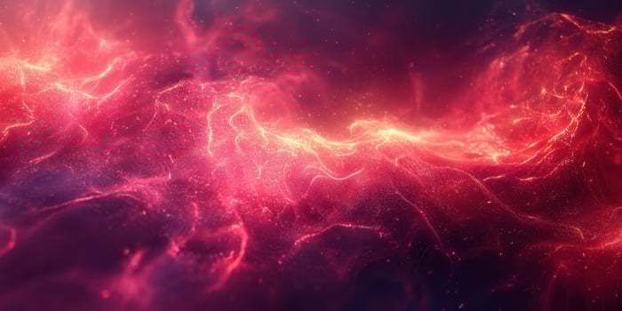 Colorful abstract design featuring glowing swirls and particles in a cosmic setting photo