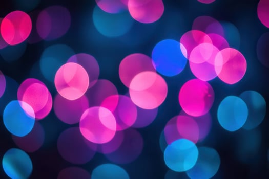 A blurry image of a blue and pink light background photo