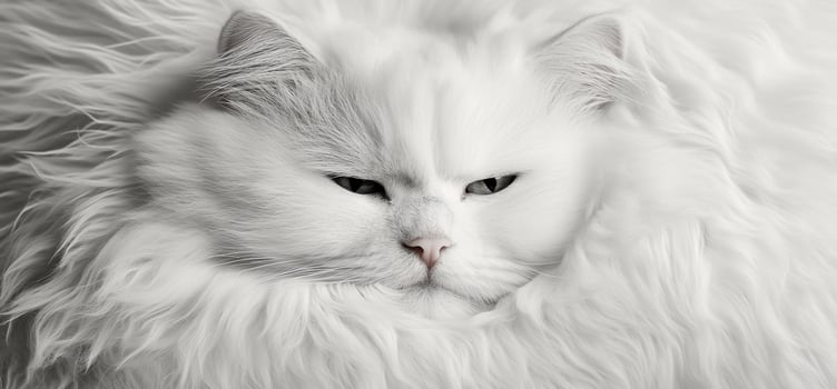 Luxurious White Cat photo