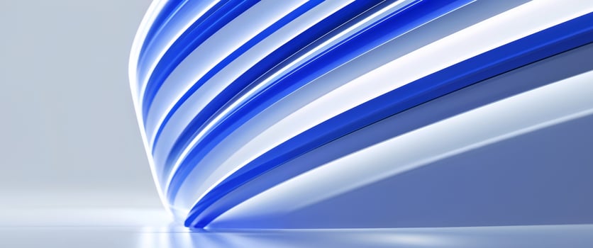 Glowing Blue Stripes Create a Modern Abstract Background. photo