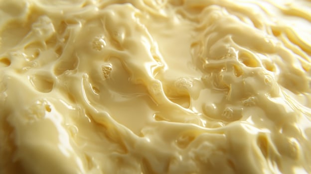Soft cheese texture captured with fine detail and creamy appeal photo