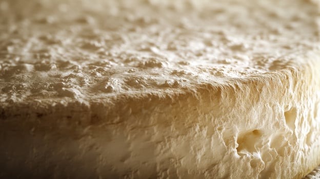 Delicious goat cheese with a creamy texture and natural rind photo