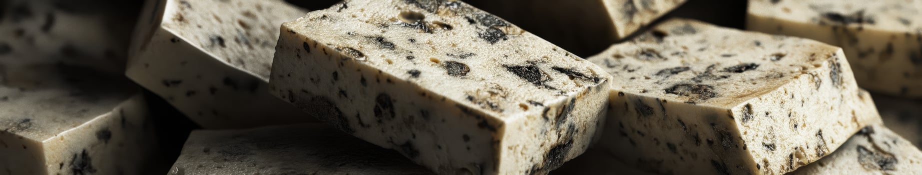 Delightful goat cheese with herbal flavors ready for tasting photo