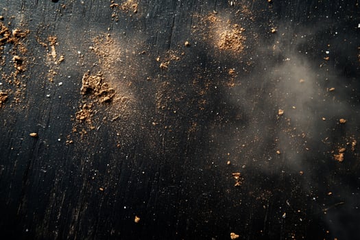 Brown Powder and Dust on Dark Surface photo