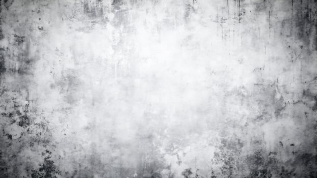 A grungy, gray abstract background with a mix of light and dark patches creates a textured, photo