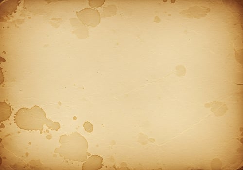Aged Parchment Paper with Random Coffee Stains photo
