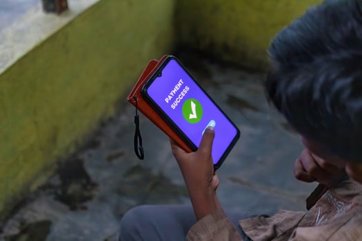 Mobile Payment Success Digital Wallet Confirmation on Smartphone photo