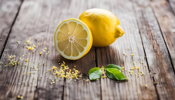 Raw Yellow Organic Lemon Zest Ready to Cook With photo