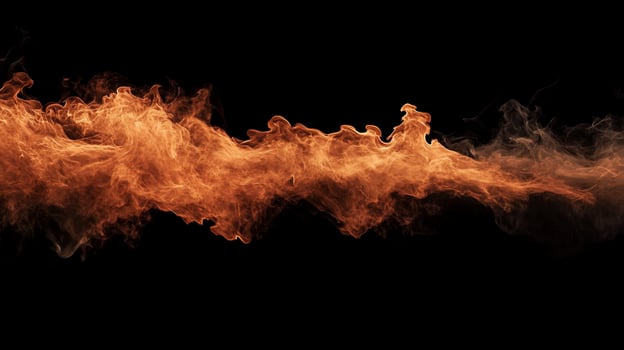 Abstract fiery stream effect photo
