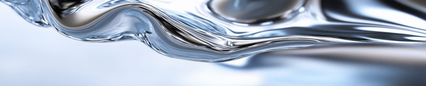Dynamic chrome liquid splash abstraction for modern design and art projects photo