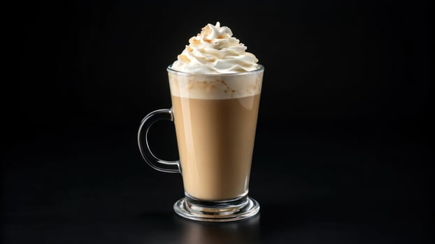 A coffee drink with whipped cream on top photo