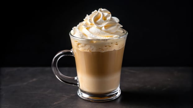 A coffee drink with whipped cream on top photo