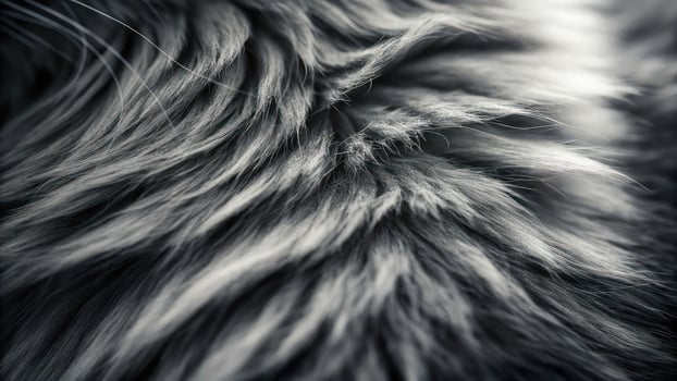 A close up of a cat's fur photo