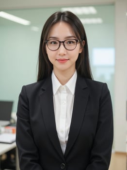 Asian business woman in office photo