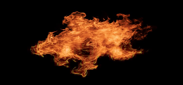 Fiery Burst of Flame photo