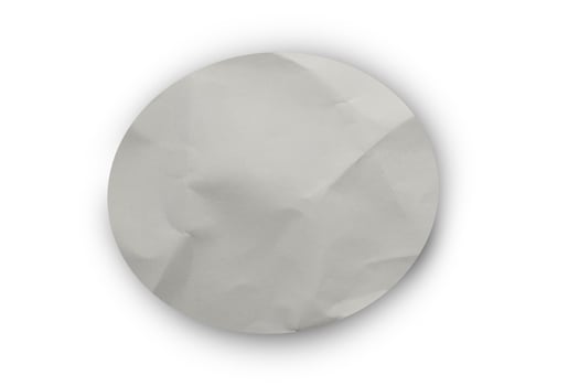 A white paper with a crumpled edge photo