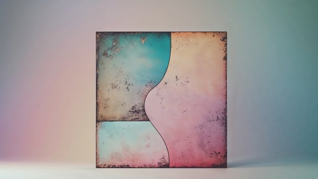 Abstract art vintage aesthetic gradient background. photo