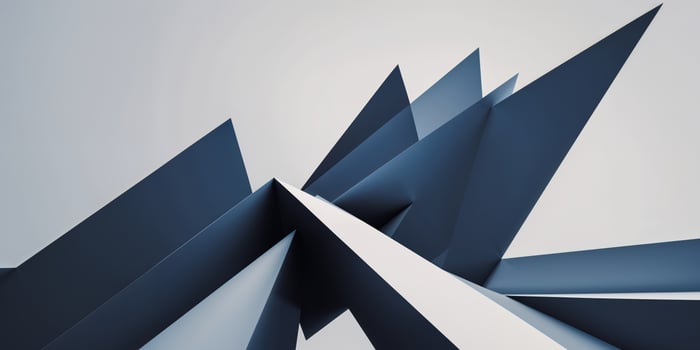 Geometric Abstract Art with Dynamic Lines and Overlapping Shapes Creating Depth and Movement. photo