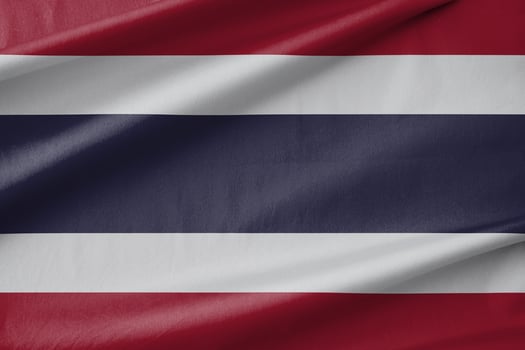 Thailand National Flag Waving in the Wind photo