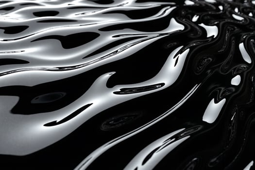 Black and white abstract background with waves photo