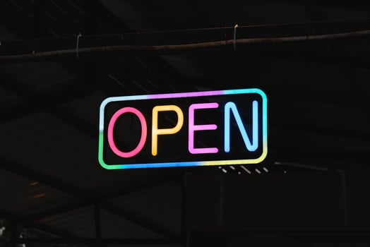A Bright Neon Open Sign is perfect for businesses, enhancing visibility and attracting customers photo