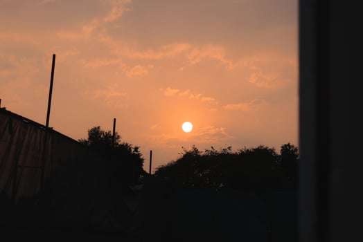 A Serene Sunset Over a Beautiful and Tranquil Landscape that Invites Reflection and Peace photo