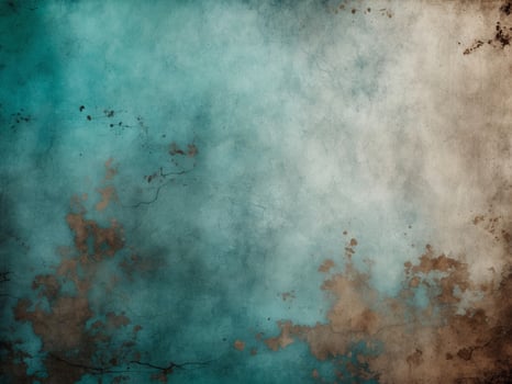 Abstract Teal and Brown Grunge Texture Background. photo