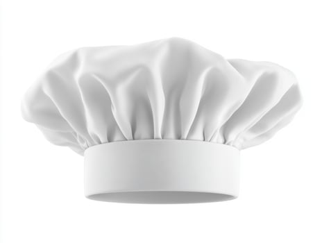 Chef hat used in culinary activities and kitchen environments photo