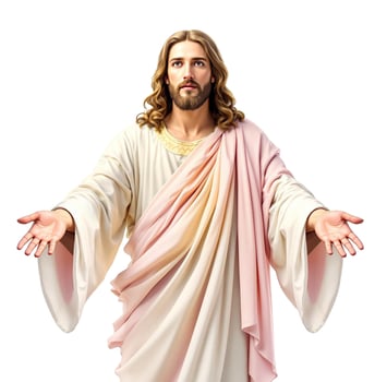 Jesus statue with his arms outstretched photo