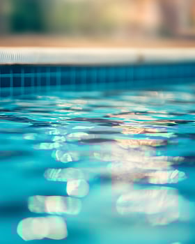 Swimming Pool Water and Tiled Edge photo