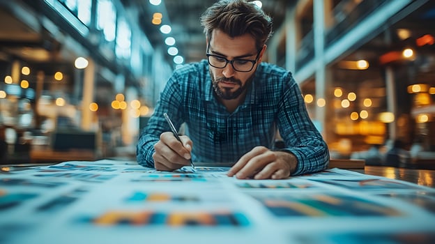 Entrepreneurs leveraging cutting-edge technology for growth and market leadership photo