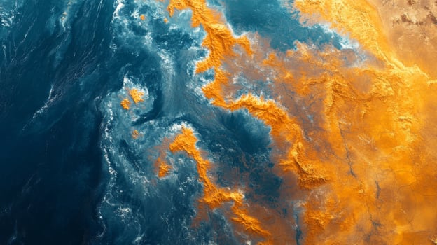 Detailed analysis from satellite transmission shows the interplay of coastal landforms and ocean currents. The imagery enables effective geospatial monitoring and surveillance activities. photo