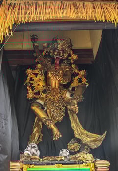 Rangda en evil spirit from Balinese mythology photo