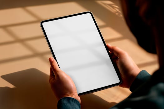 A Man Holding Tablet photo