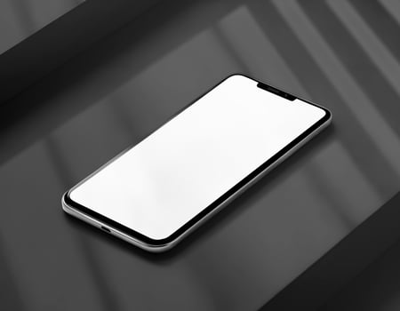 Smartphone on a Minimalist Surface photo