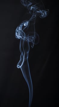 Fog or smoke isolated on black background photo