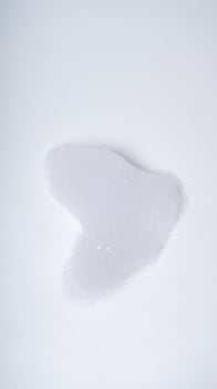 Foam bubble isolated on white background photo