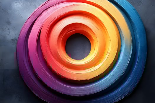 Colorful Abstract Spiral Design for Modern Art and Decor Projects photo