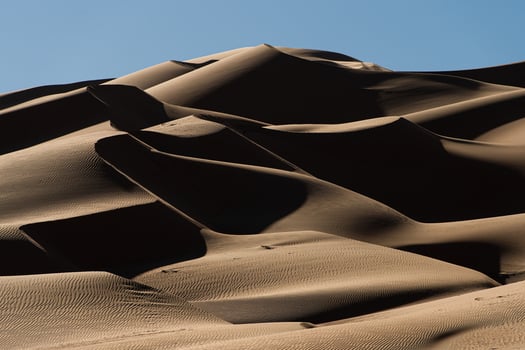 A large sand dune photo