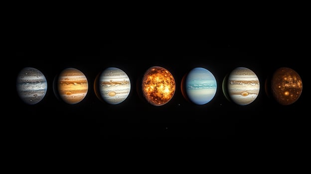 A Stunning Visual Representation of the Gas Giants in Our Solar System photo