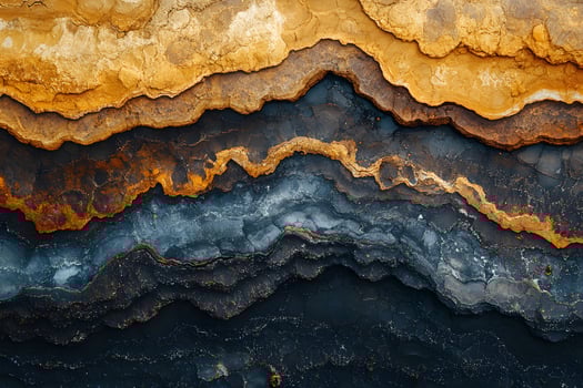 Abstract Geological Layers in Earth Tone Colors for Wall Art and Decor Design photo