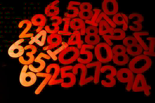 Finance data concept. Mathematic. Seamless pattern with numbers. financial crisis concept. Business success. photo