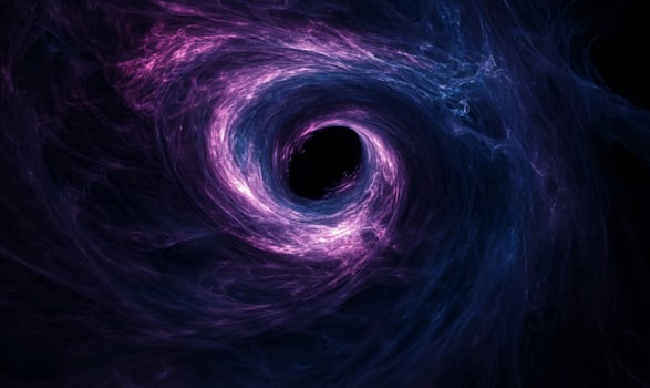 Abstract swirling vortex of dark energy photo