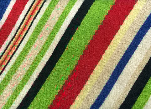 Striped towel close up photo